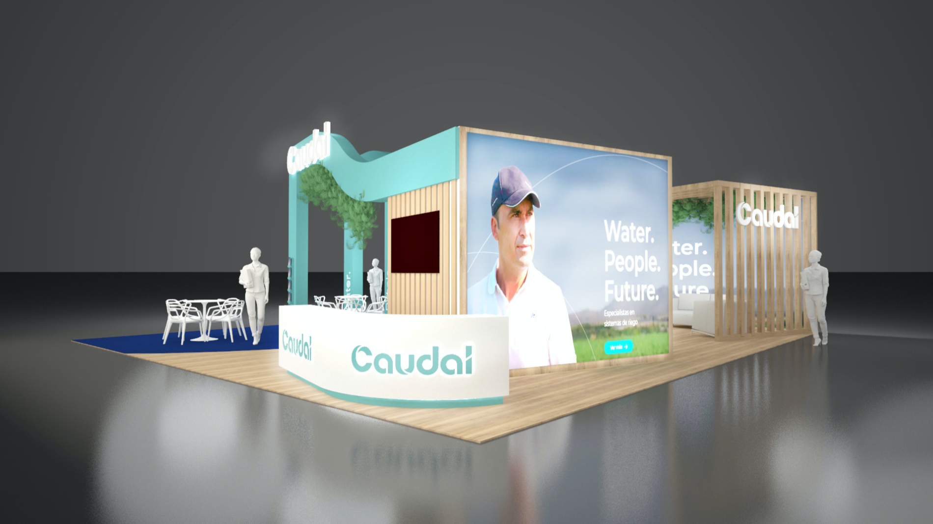 Maquette 3D — Stand Caudal, SIAM 2025