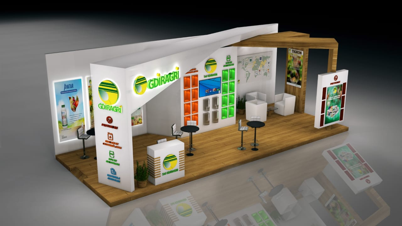Maquette 3D — Stand GDIRAGRI, SIAM 2023