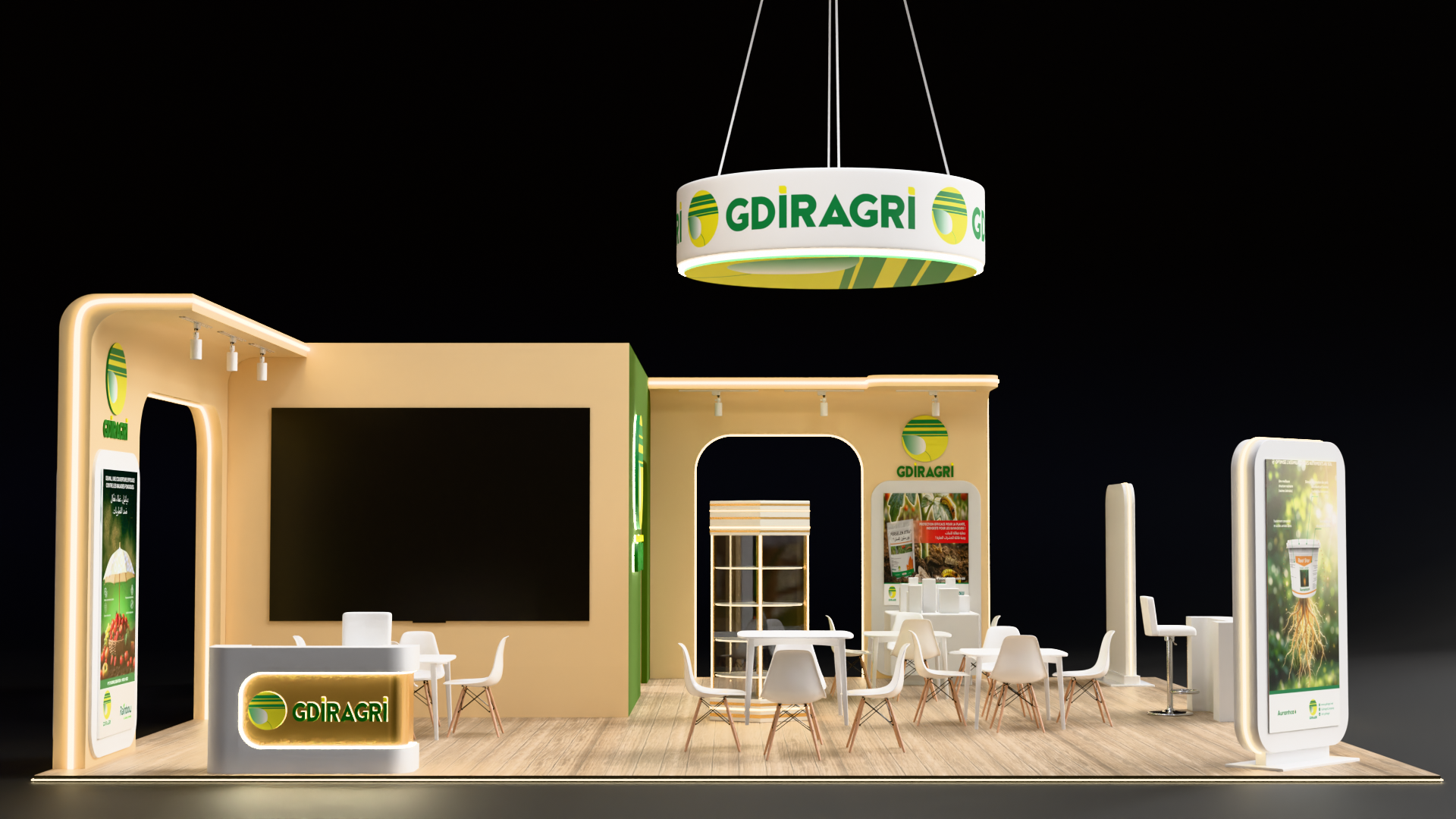 Maquette 3D — Stand GDIRAGRI, SIAM 2026
