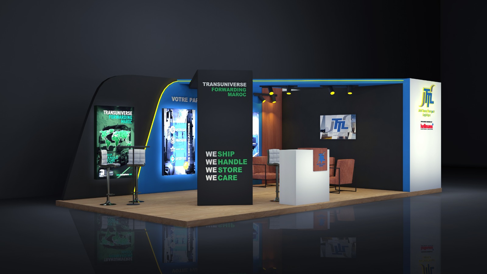 Maquette 3D — Stand JTTL, SIAM 2025